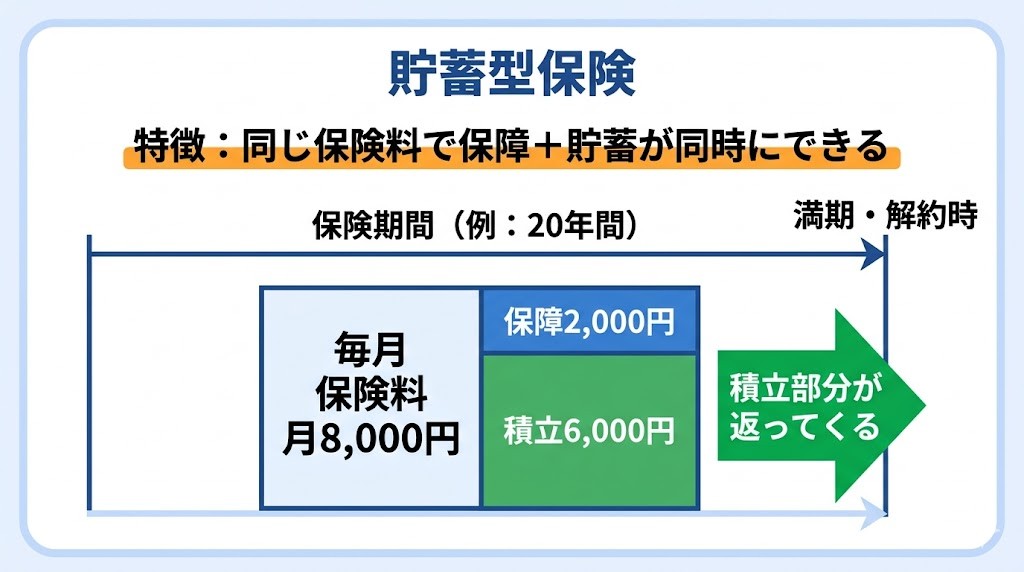 貯蓄型のイメージ図