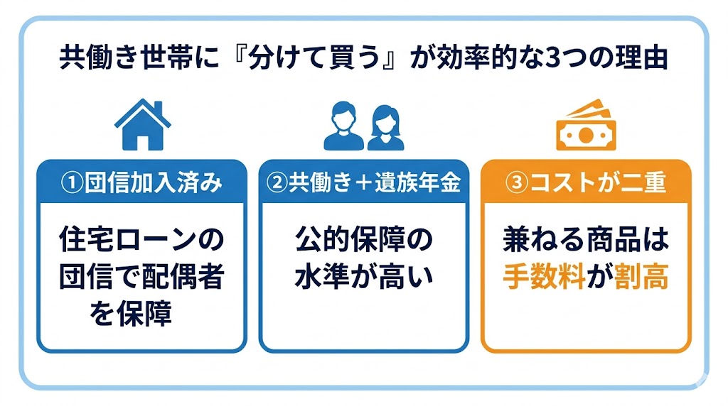 共働き世帯に「分けて買う」が効率的な3つの理由｜組み合わせ商品のコスト構造・流動性・返戻率の現実