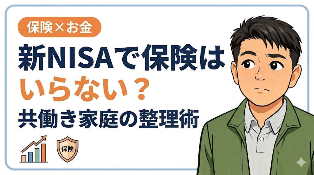 新NISAで保険はいらない？共働き家庭の整理術【業界11年】のタイトル画像