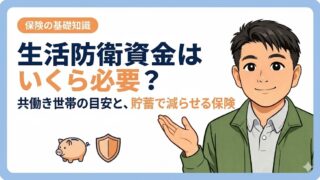 生活防衛資金はいくら必要?共働き世帯の目安と、貯蓄で減らせる保険