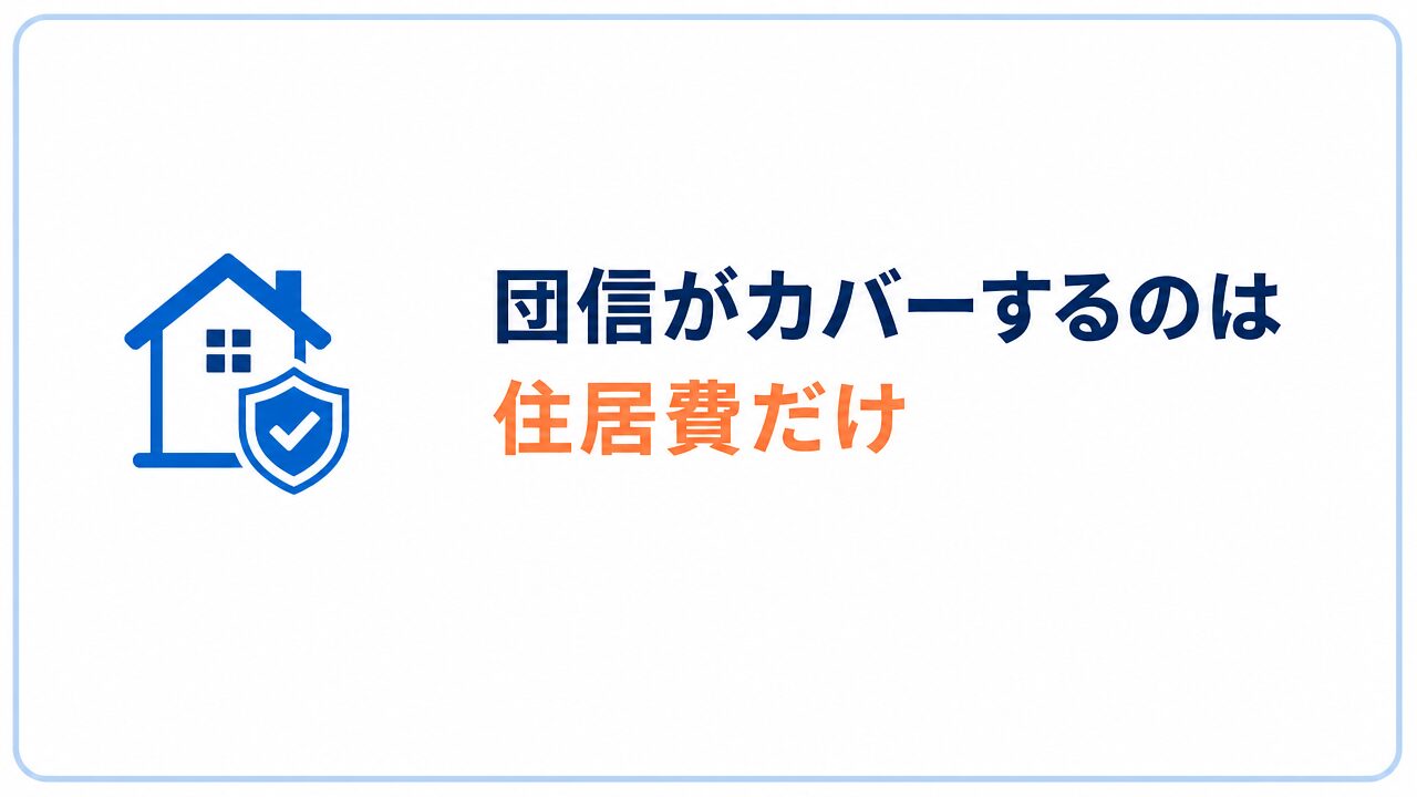 結論：団信は死亡保障の一部。ただし「誰についているか」の確認が先のセクションバナー