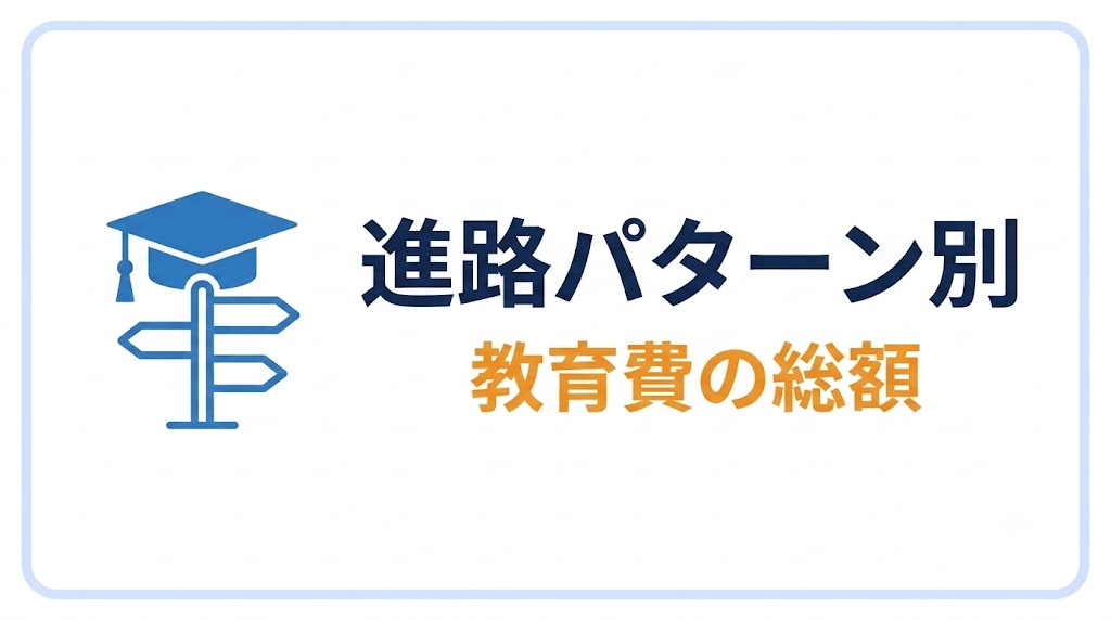 進路パターン別・教育費の総額（幼稚園から大学まで）