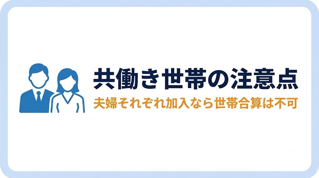 共働き世帯の注意点|夫婦それぞれが被保険者なら「世帯合算」は使えない バナー