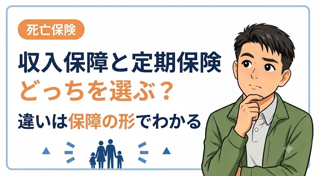 収入保障保険と定期保険の違い タイトル画像