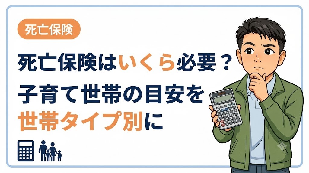 死亡保険はいくら必要?子育て世帯の目安を世帯タイプ別に解説
