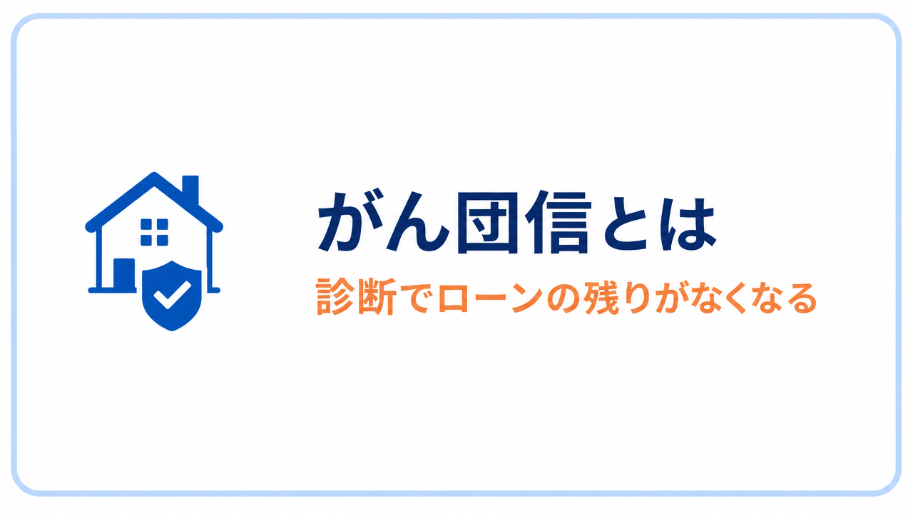 がん団信は「がんと診断されたら住宅ローンの残りがなくなる」保障のセクションバナー